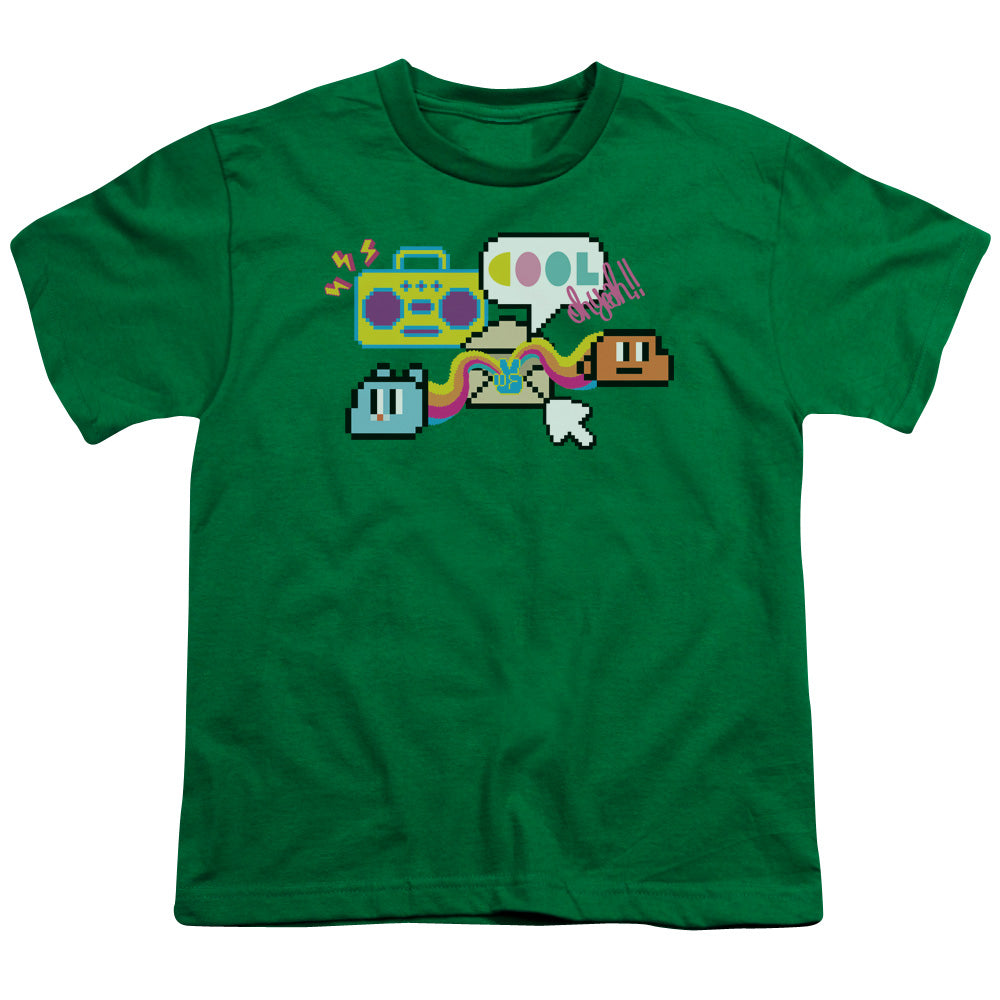 Amazing World of Gumball Cool Oh Yeah Kids Youth T Shirt Kelly Green Officially Licensed