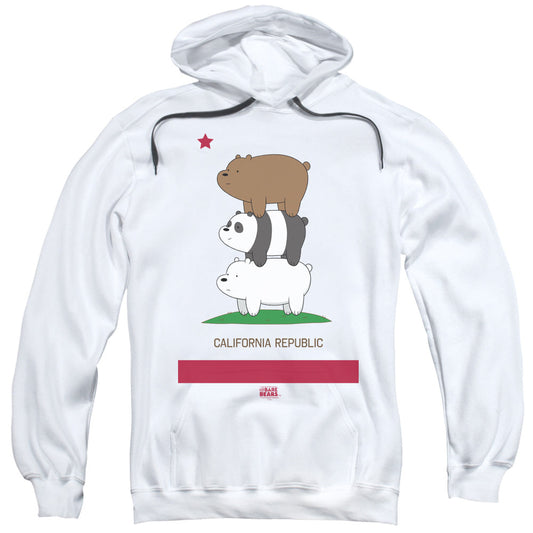 We Bare Bears Cali Stack Mens Hoodie White Officially Licensed