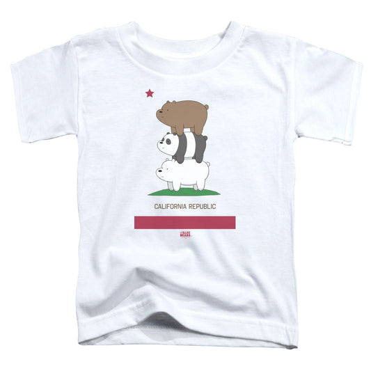 We Bare Bears Cali Stack Toddler Kids Youth T Shirt White Officially Licensed