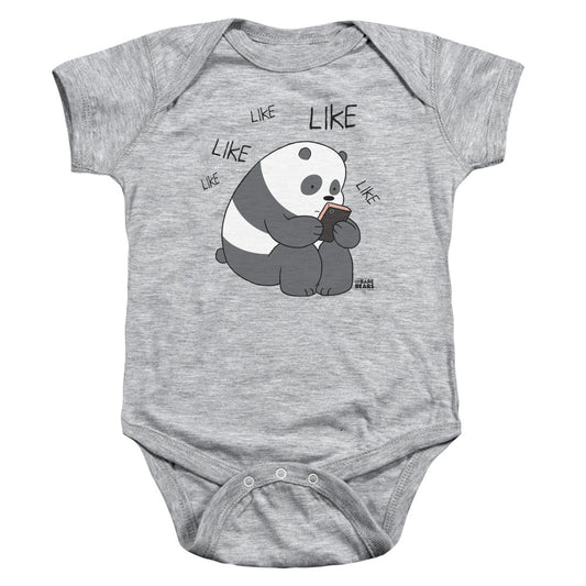 We Bare Bears Like Like Like Infant Baby Snapsuit Athletic Heather Officially Licensed