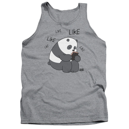 We Bare Bears Like Like Like Mens Tank Top Shirt Athletic Heather Officially Licensed