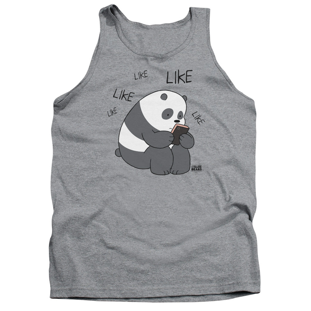 We Bare Bears Like Like Like Mens Tank Top Shirt Athletic Heather Officially Licensed