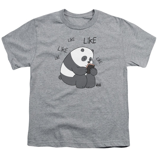 We Bare Bears Like Like Like Kids Youth T Shirt Athletic Heather Officially Licensed