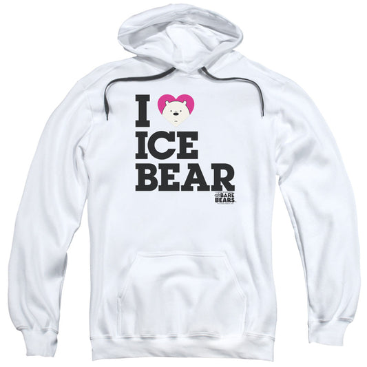 We Bare Bears Heart Ice Bear Mens Hoodie White Officially Licensed
