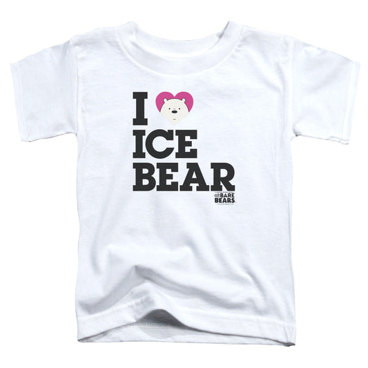 We Bare Bears Heart Ice Bear Toddler Kids Youth T Shirt White Officially Licensed