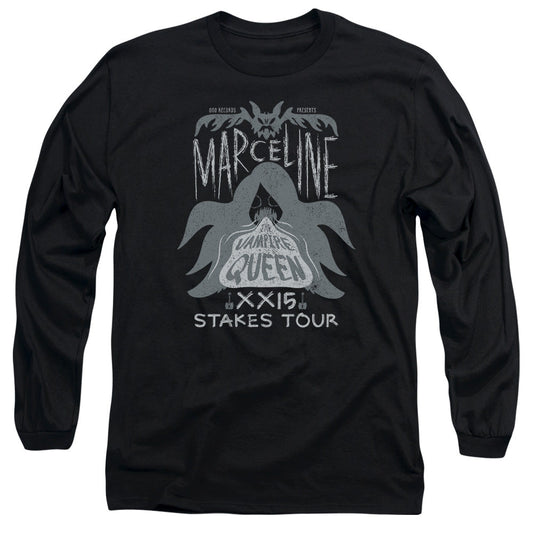 Adventure Time Marceline Concert Mens Long Sleeve Shirt Black Officially Licensed
