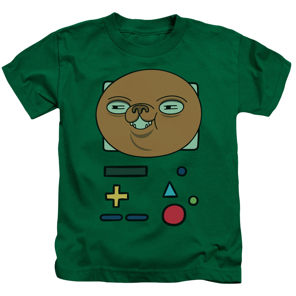 Adventure Time Bmo Mask Juvenile Kids Youth T Shirt Kelly Green Officially Licensed