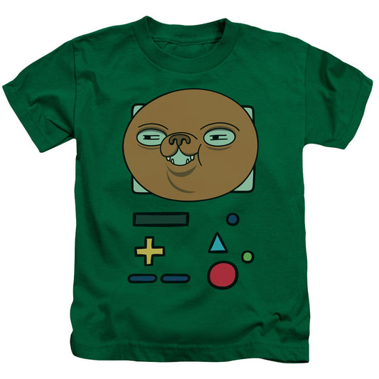 Adventure Time Bmo Mask Juvenile Kids Youth T Shirt Kelly Green Officially Licensed