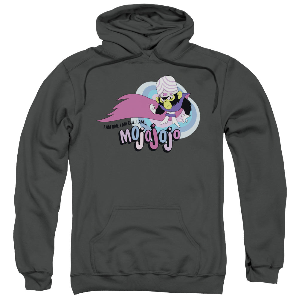 Powerpuff Girls I Am Bad I Am Evil Mens Hoodie Charcoal Officially Licensed