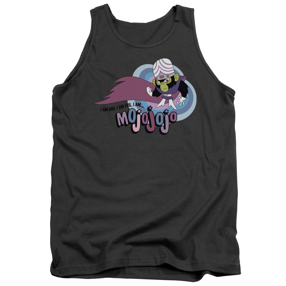 Powerpuff Girls I Am Bad I Am Evil Mens Tank Top Shirt Charcoal Officially Licensed