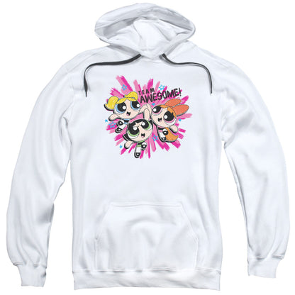 Powerpuff Girls Team Awesome Mens Hoodie White Officially Licensed