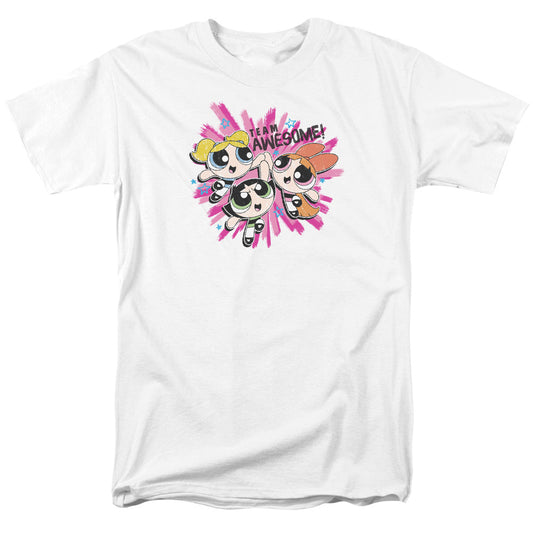 Powerpuff Girls Team Awesome Mens T Shirt White Officially Licensed