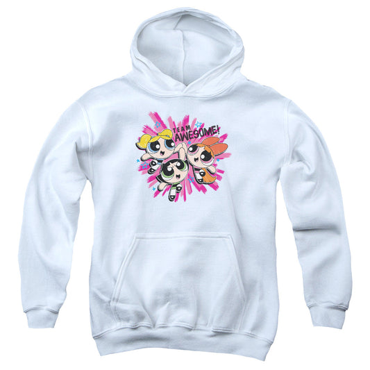 Powerpuff Girls Team Awesome Kids Youth Hoodie White Officially Licensed