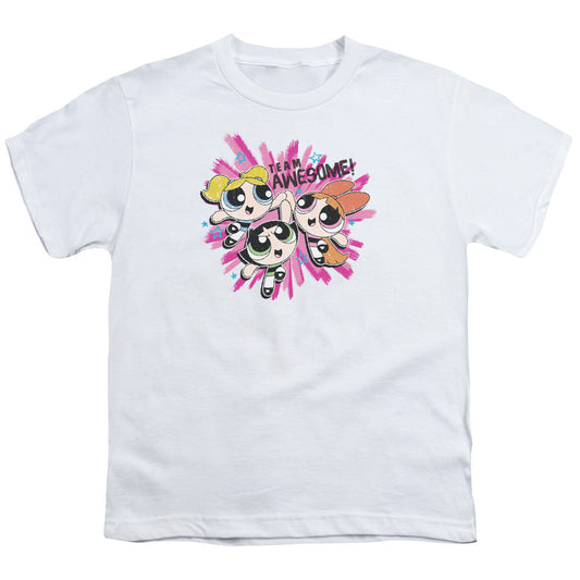 Powerpuff Girls Team Awesome Kids Youth T Shirt White Officially Licensed