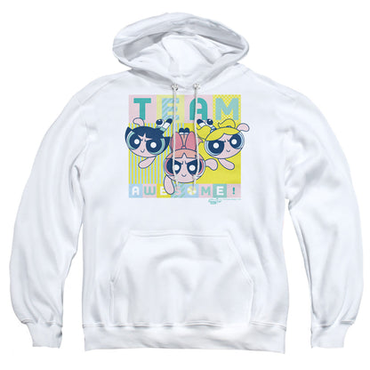 Powerpuff Girls Awesome Block Mens Hoodie White Officially Licensed