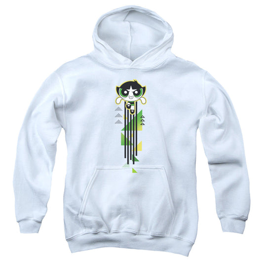 Powerpuff Girls Buttercup Streak Kids Youth Hoodie White Officially Licensed