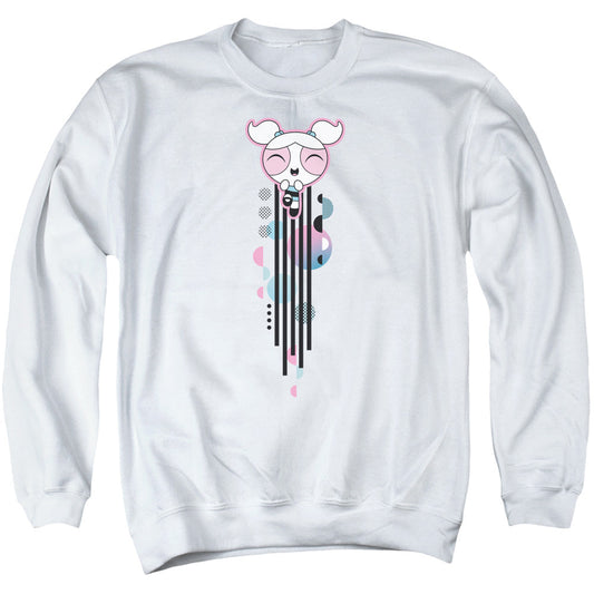 Powerpuff Girls Bubbles Streak Mens Crewneck Sweatshirt White Officially Licensed