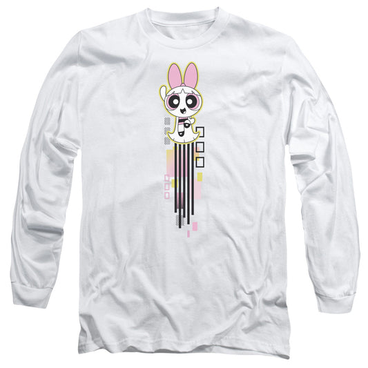 Powerpuff Girls Blossom Streak Mens Long Sleeve Shirt White Officially Licensed