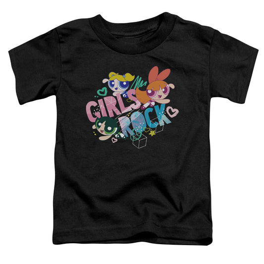 Powerpuff Girls Girls Rock Toddler Kids Youth T Shirt Black Officially Licensed