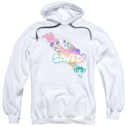 Powerpuff Girls The Day Is Saved Mens Hoodie White Officially Licensed