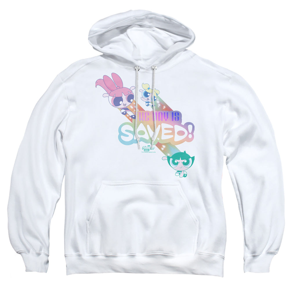 Powerpuff Girls The Day Is Saved Mens Hoodie White Officially Licensed