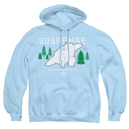 We Bare Bears Suspense Mens Hoodie Light Blue Officially Licensed