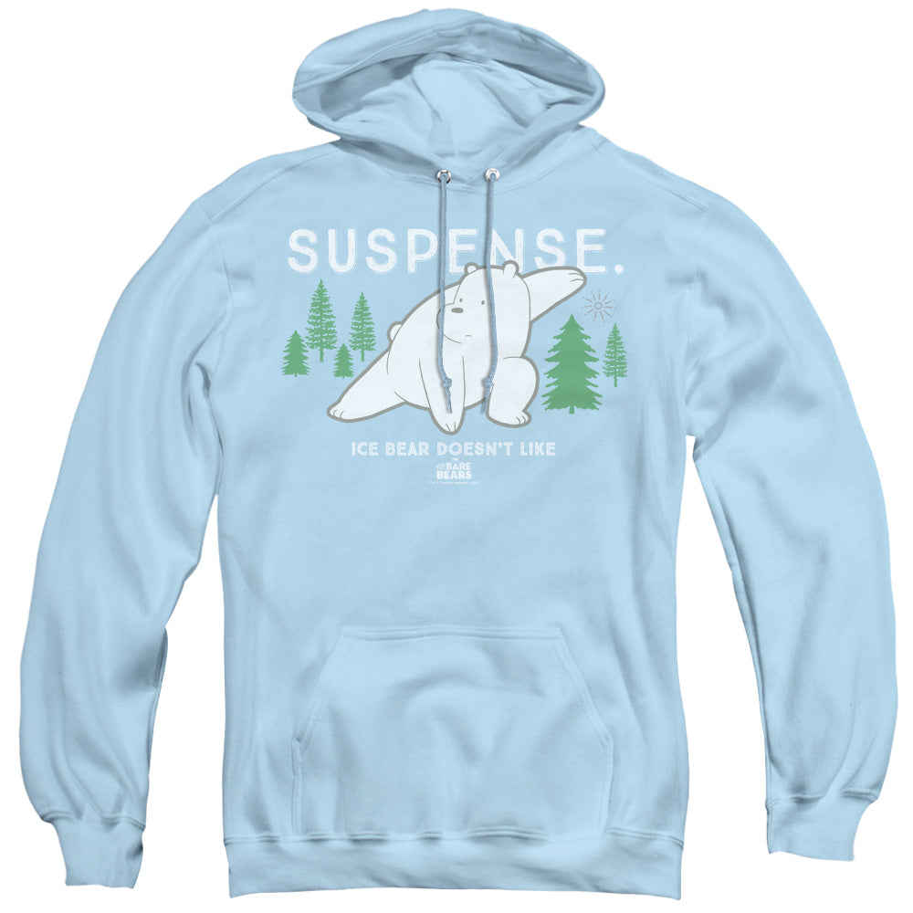 We Bare Bears Suspense Mens Hoodie Light Blue Officially Licensed