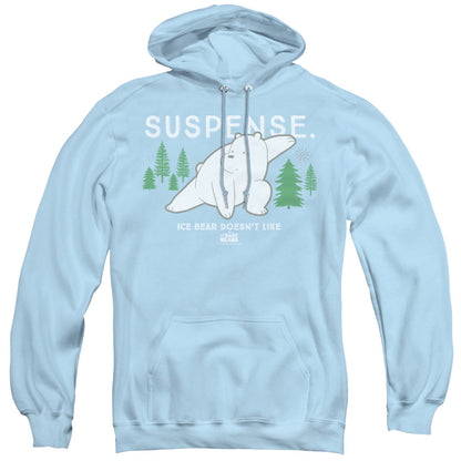 We Bare Bears Suspense Mens Hoodie Light Blue Officially Licensed