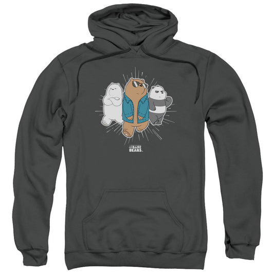 We Bare Bears Jacket Mens Hoodie Charcoal Officially Licensed