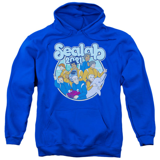 Sealab 2021 Gangs All Here Mens Hoodie Royal Blue Officially Licensed