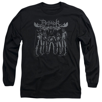 Metalocalypse Dethklok Band Mens Long Sleeve Shirt Black Officially Licensed