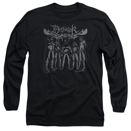 Metalocalypse Dethklok Band Mens Long Sleeve Shirt Black Officially Licensed