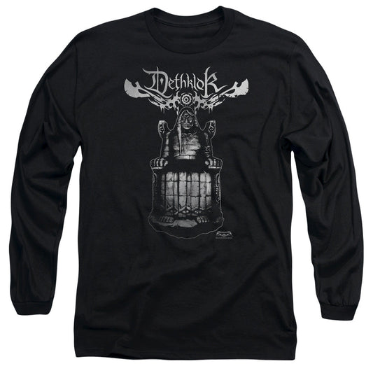Metalocalypse Statue Mens Long Sleeve Shirt Black Officially Licensed