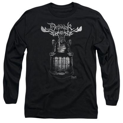 Metalocalypse Statue Mens Long Sleeve Shirt Black Officially Licensed