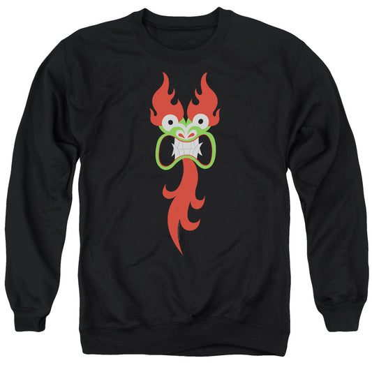 Samurai Jack Aku Face Mens Crewneck Sweatshirt Black Officially Licensed
