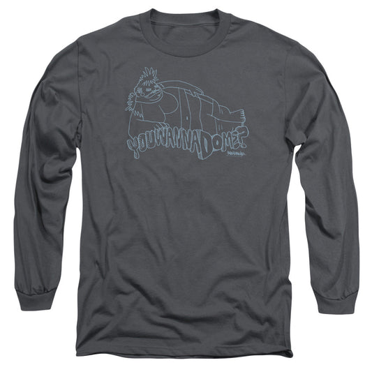 Squidbillies Krystal Mens Long Sleeve Shirt Charcoal Officially Licensed Officially Licensed