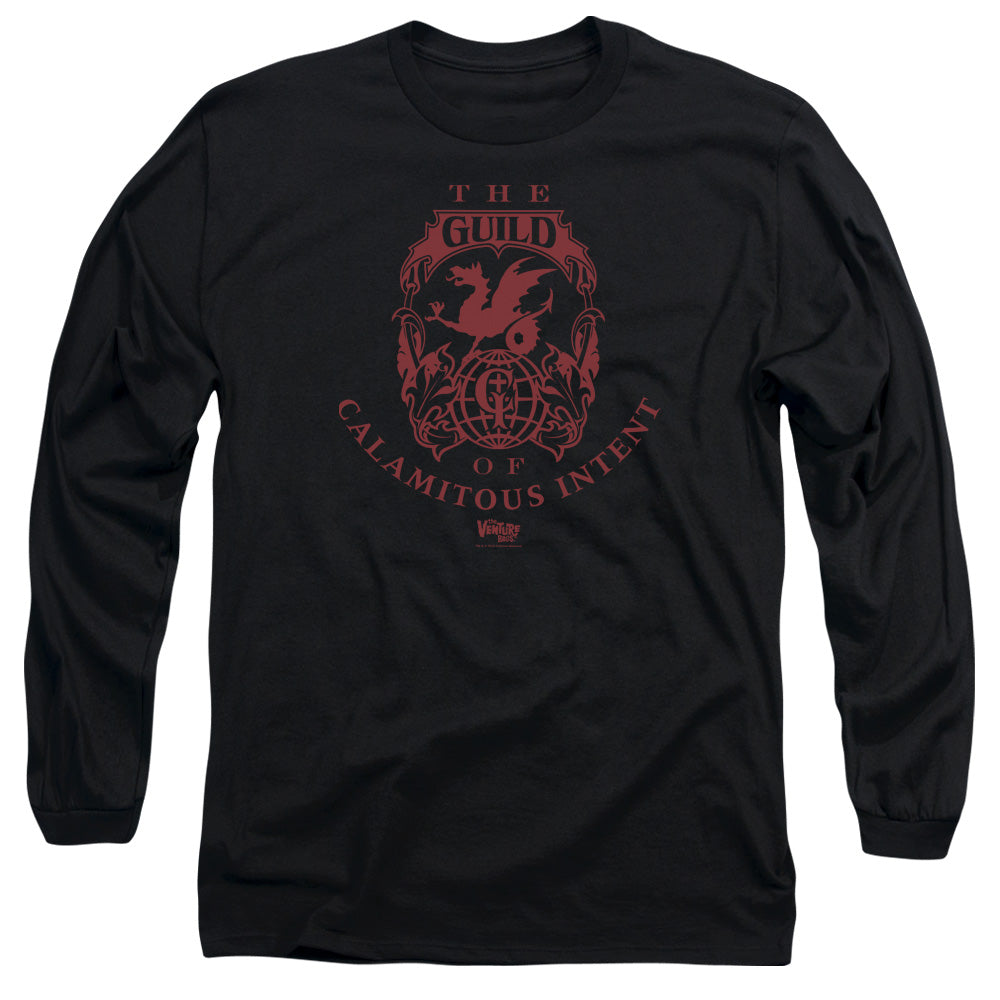 The Venture Bros Build Mens Long Sleeve Shirt Black Officially Licensed