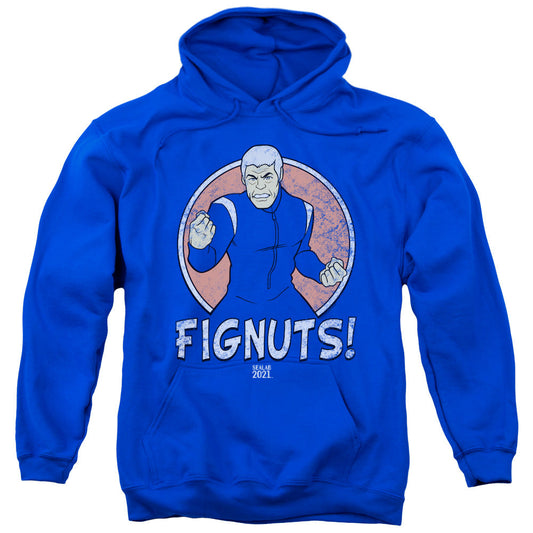 Sealab 2021 Fignuts Mens Hoodie Royal Blue Officially Licensed
