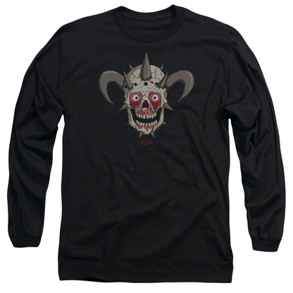 Metalocalypse Facebones Mens Long Sleeve Shirt Black Officially Licensed