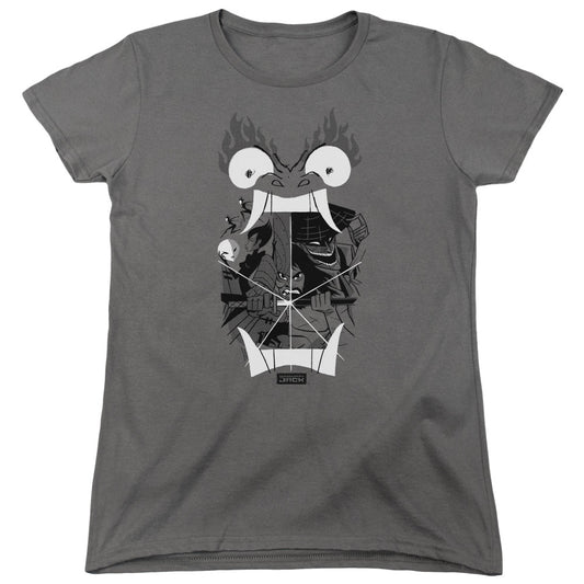 Samurai Jack Divisive Womens T Shirt Charcoal Officially Licensed