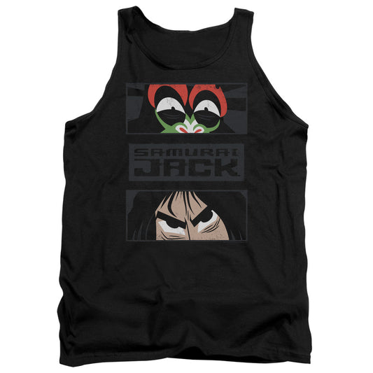 Samurai Jack Stare Down Mens Tank Top Shirt Black Officially Licensed