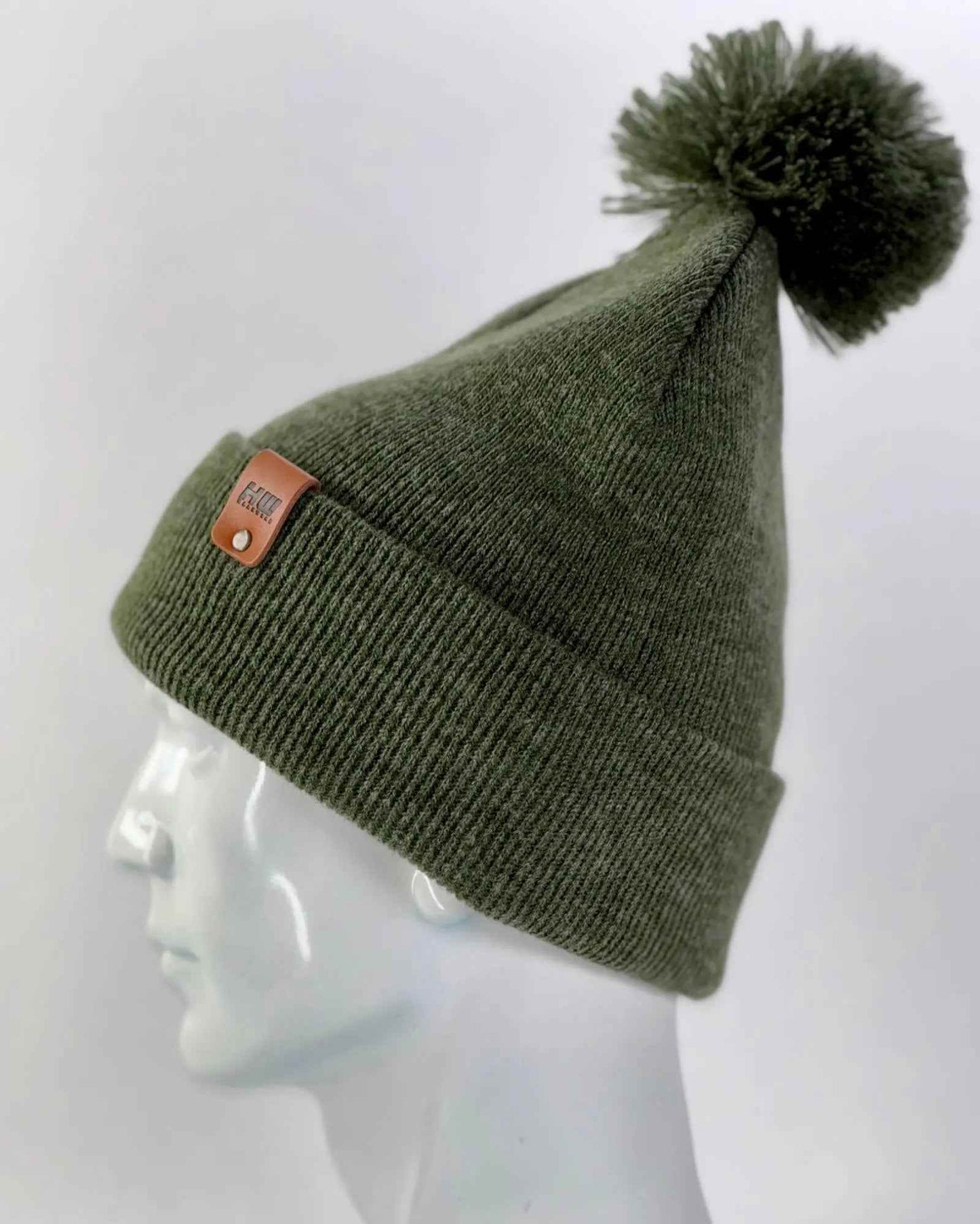 CPP1 HAAKWEAR PomPom Beanie - Made in USA - Forest Green