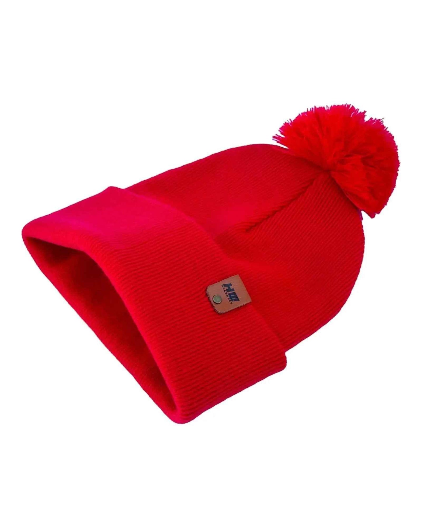 CPP1 HAAKWEAR PomPom Beanie - Made in USA - Scarlet Red