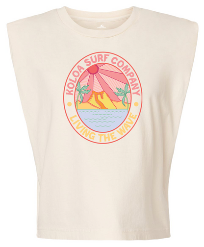 Koloa Vibrant Volcano Heavyweight Muscle Tank