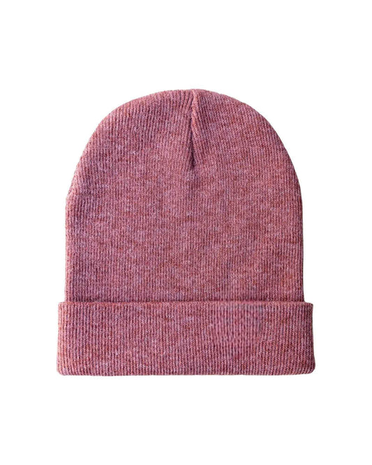 CS105 HAAKWEAR Traditional Silent Cuffed Beanie, Rusty Burgundy