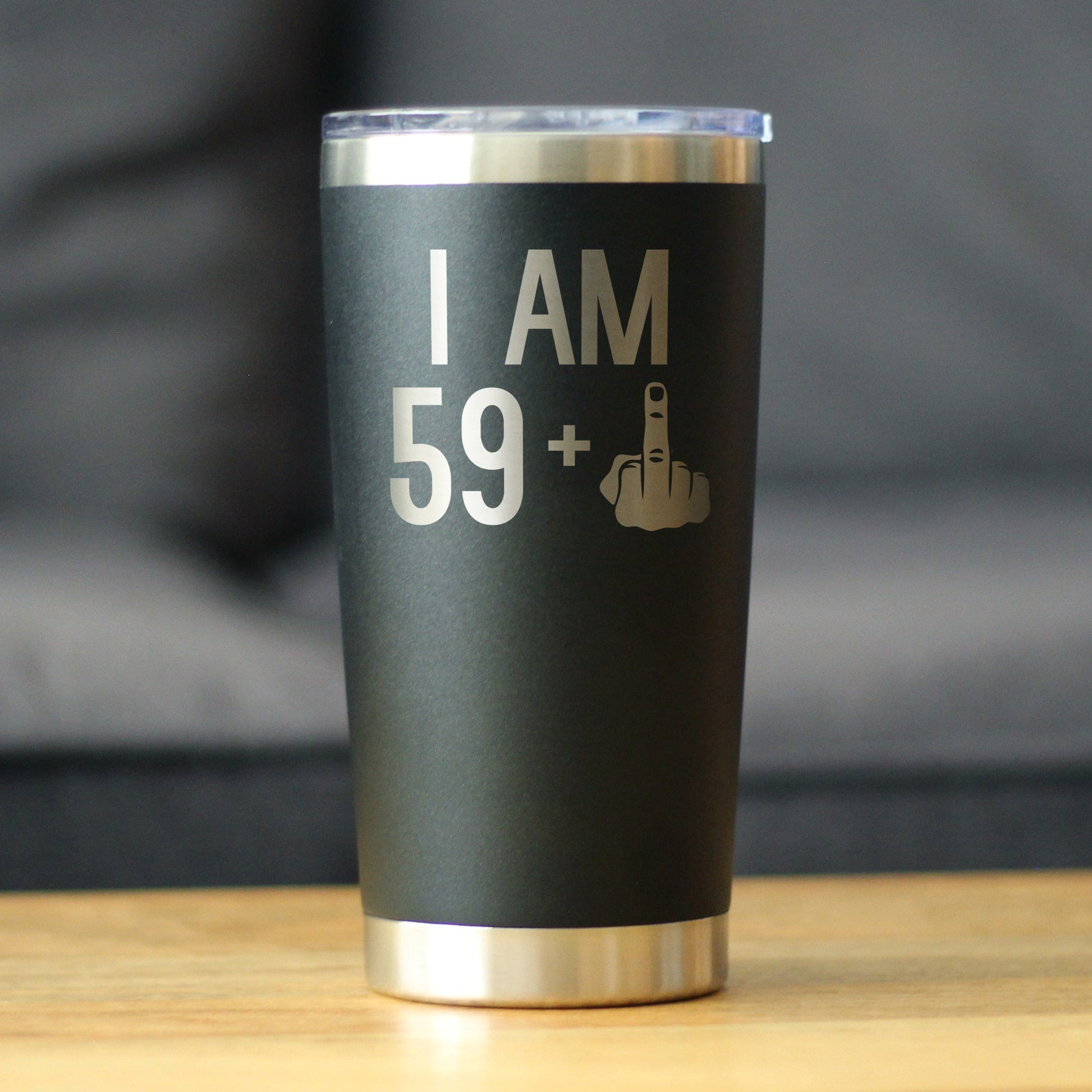 59 + 1 Middle Finger - 20 oz Coffee Tumbler - Triathlete Store
