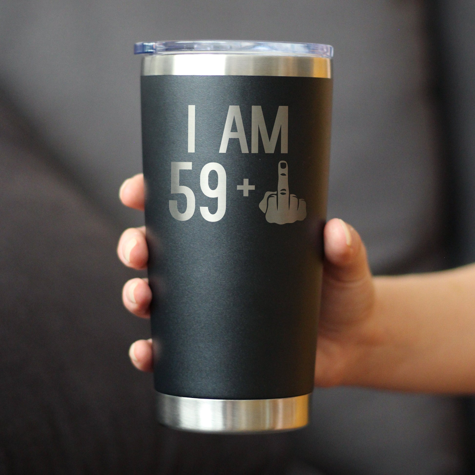 59 + 1 Middle Finger - 20 oz Coffee Tumbler - Triathlete Store
