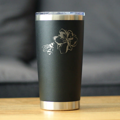 Bee Flower - Cute Gifts for Bumblebee & Nature Lovers - 20 oz Coffee Tumbler
