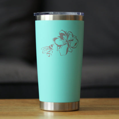 Bee Flower - Cute Gifts for Bumblebee & Nature Lovers - 20 oz Coffee Tumbler