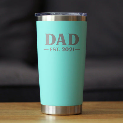 Dad est. 2021 - Bold - 20 oz Coffee Tumbler
